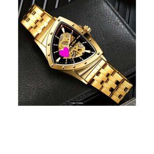 Gold Triangular Watch One